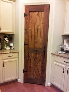 Pantry barn door loo