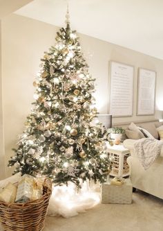 Christmas tree white