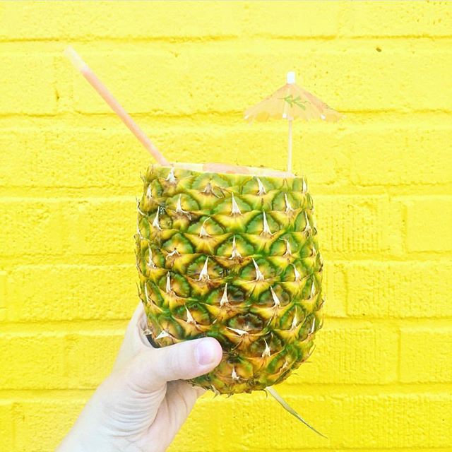 Wishing I was on the beach enjoying this pineapple cocktailhellip