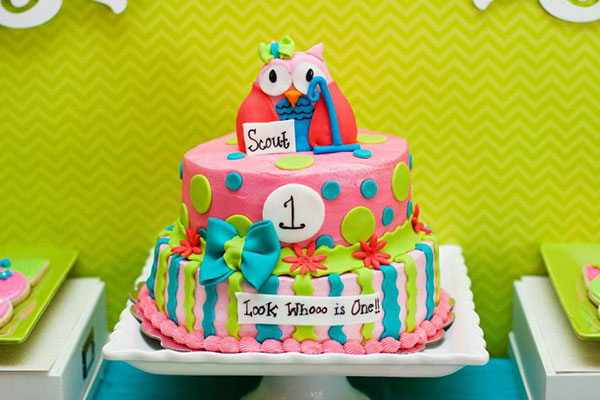 Owl-Birthday-Cake