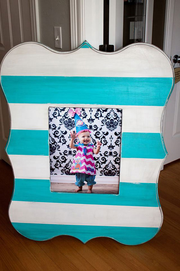Teal-and-white-large-picture-frame