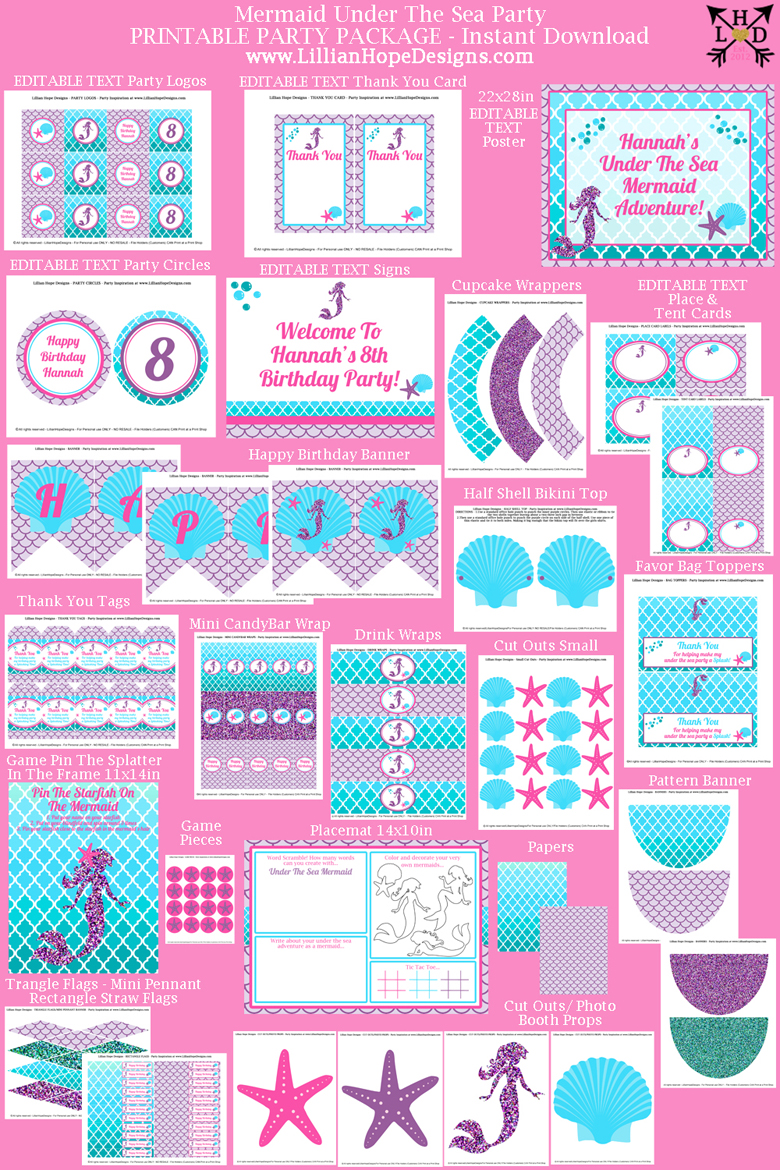 Mermaid Birthday Party - Mermaid Party