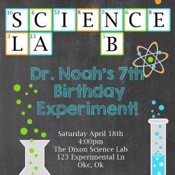 Science Party Invitation