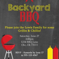 Backyard BBQ Invitation