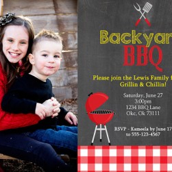 BBQ Photo Invite