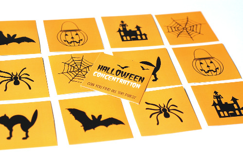 Halloween Concentration Free Printable Halloween Kids Game