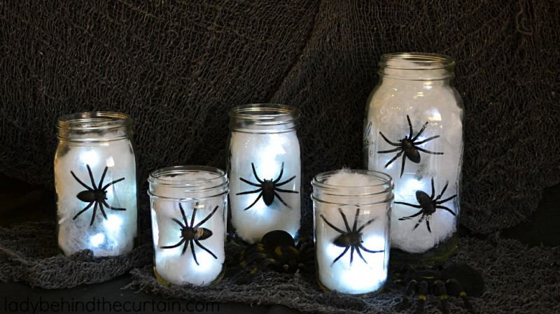 Halloween-Spider-Light-Centerpiece- Halloween Party Decorations