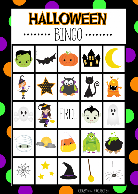 Halloween Bingo Free Printable Halloween School Party Game