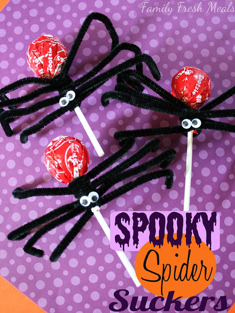 spooky spider suckers Halloween Party Treats Halloween Party Craft