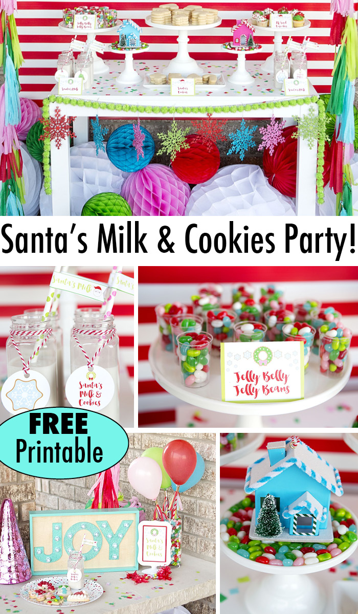 Santa's Milk and Cookies Free Printable