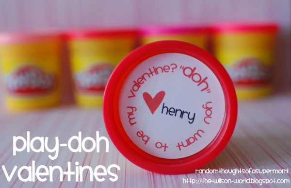 FREE Printable Valentines Playdough Ideas