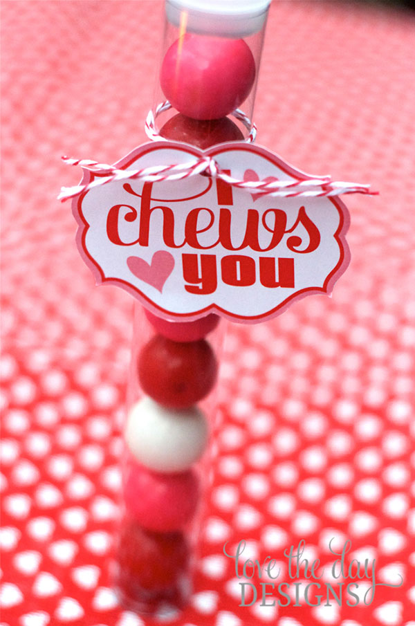 Classroom Valentines Ideas - I chews you free printable