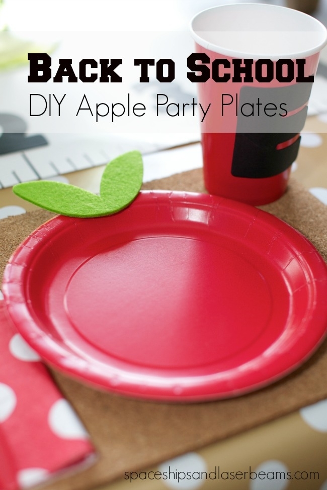 Back to School DIY Party Plates
