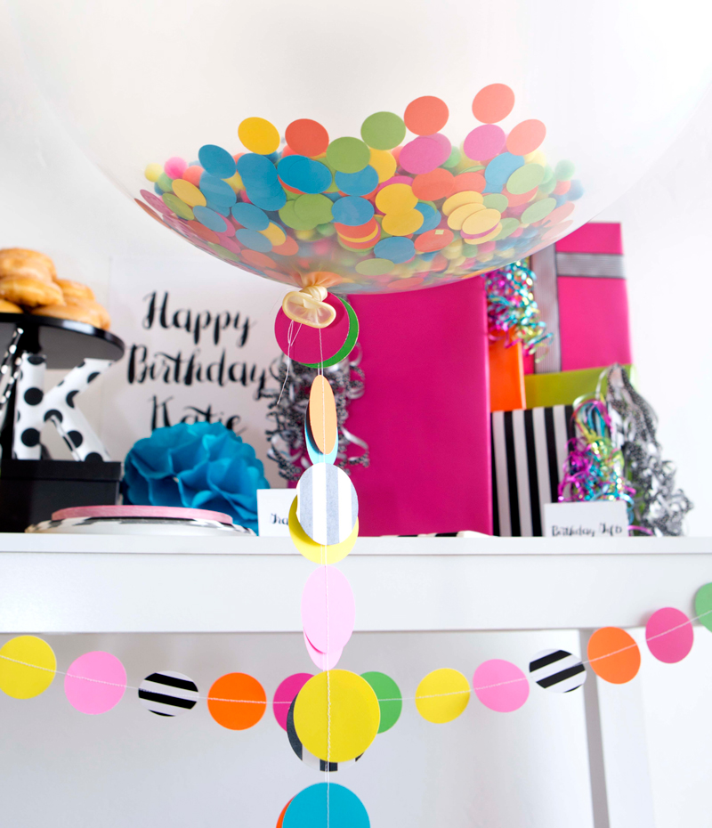 DIY Confetti Balloon Birthday Surprise