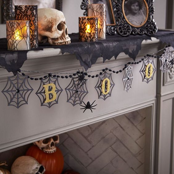 spooky halloween banner