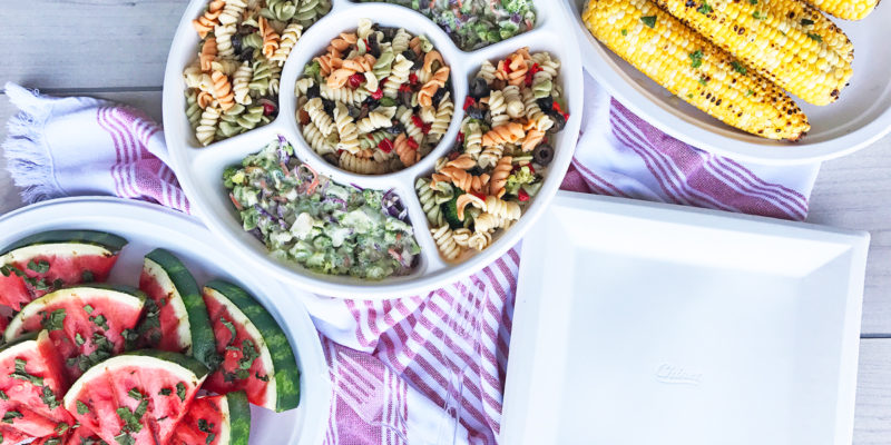 BBQ Side Dishes - Grilled Watermelon With Mint Leaves and Sea Salt